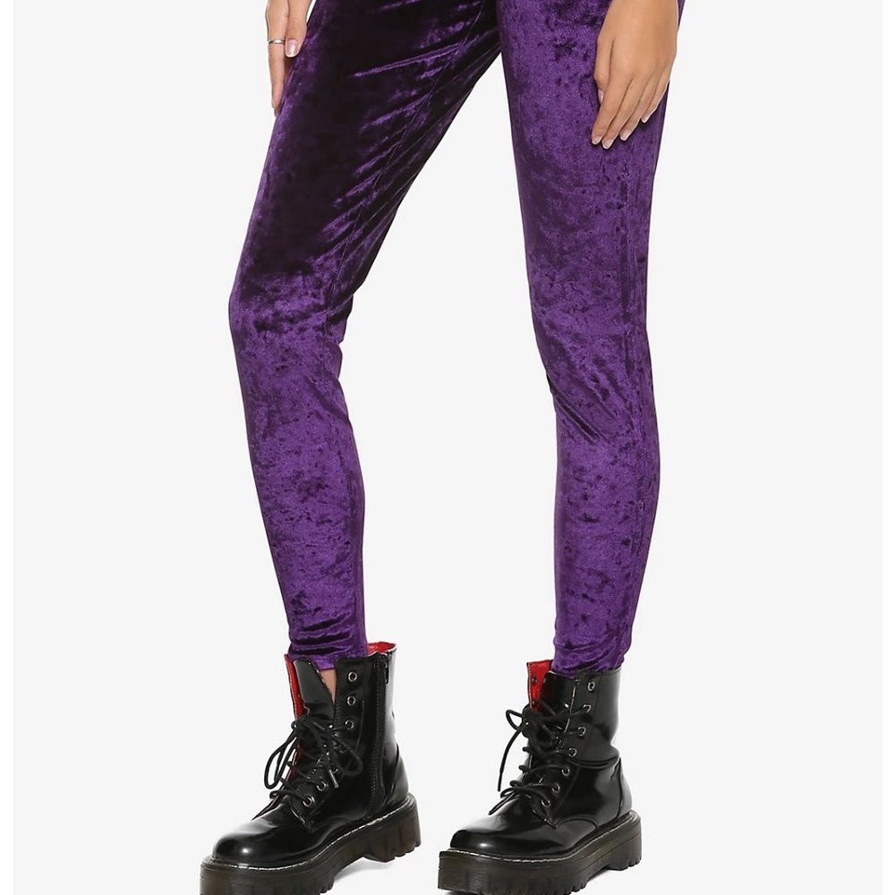 Purple Velvet Punk Super comfy Legging Pants
